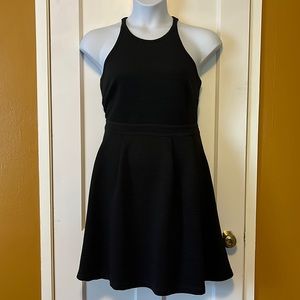 Mossimo A-Line Textured Black Dress